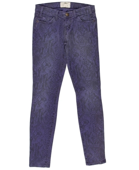 CURRENT/ELLIOT the ankle skinny blue ribbon Size: XS | US 24 animal print cotton - Picture 2 of 16